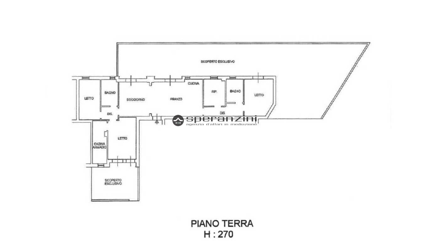 piantina - Fano, zona fenile - appartamento di 126,00mq in vendita - Rif. RV1919