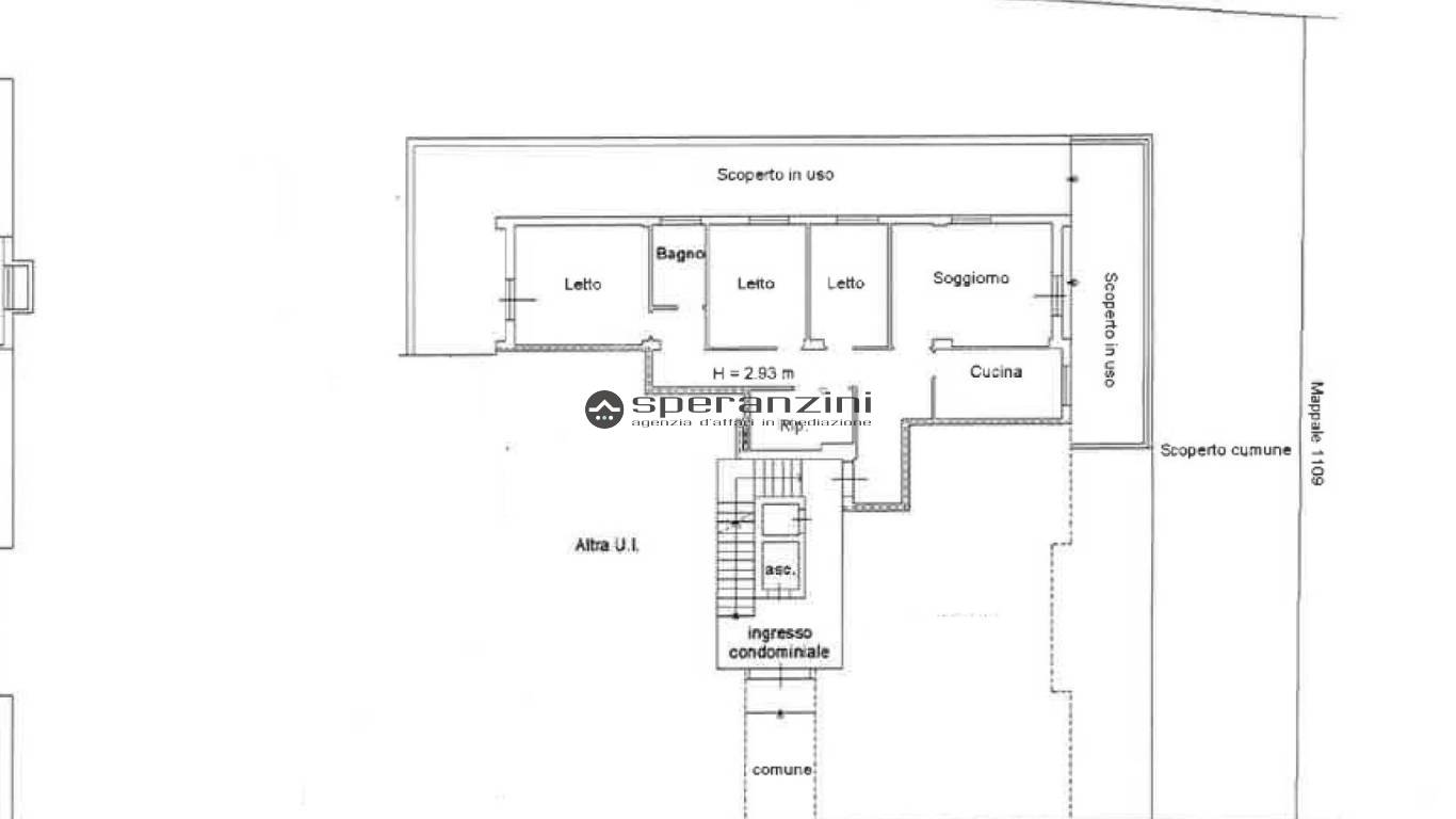 piantina - Fano, zona san lazzaro - appartamento di 130,00mq in vendita - Rif. RV2076