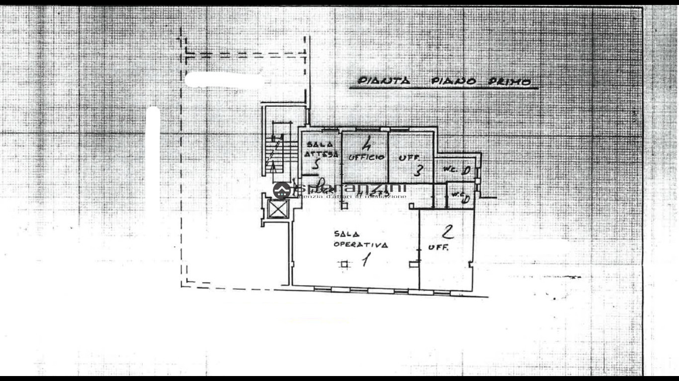 piantina - Fano, zona centro storico - ufficio di 180,00mq in  affitto - Rif. CA1903