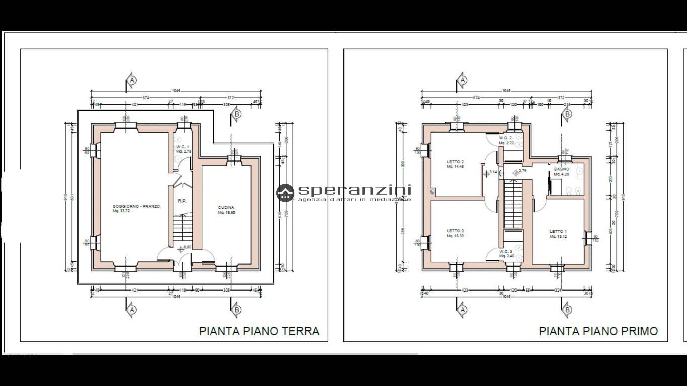 piantina - Sant'ippolito, unifamiliare casa singola di 113,00mq in  affitto - Rif. RA1657