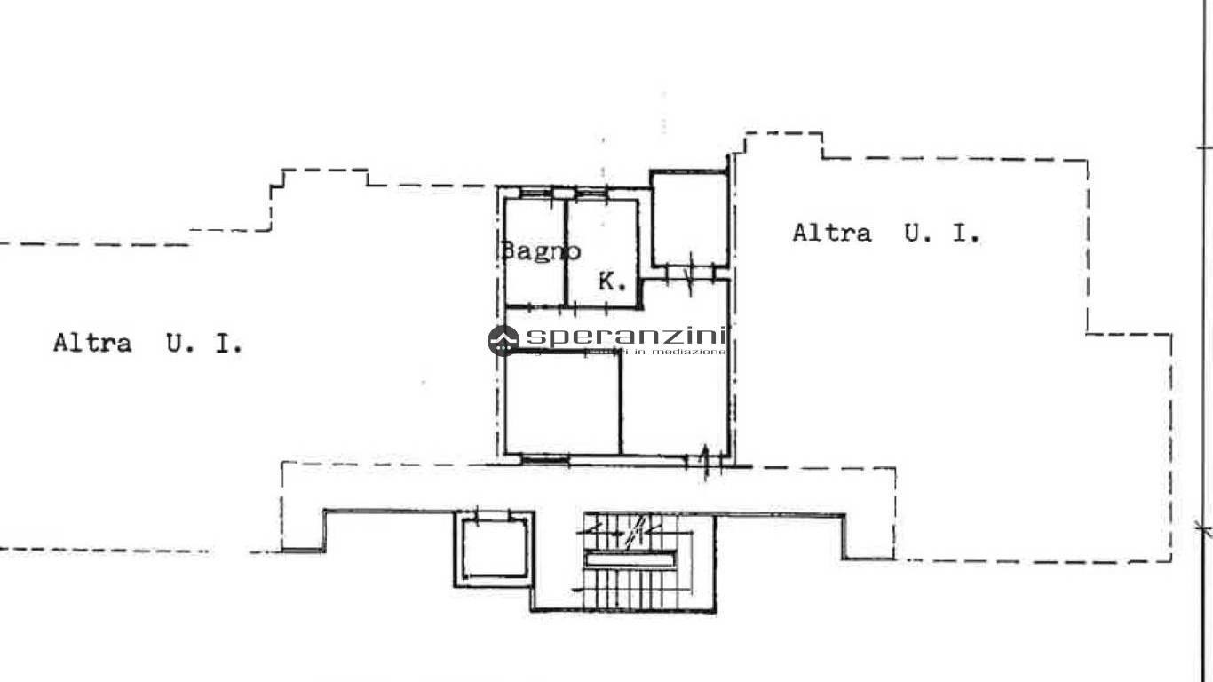 piantina - Fano, zona torrette - appartamento di 40,00mq in vendita - Rif. RV1959