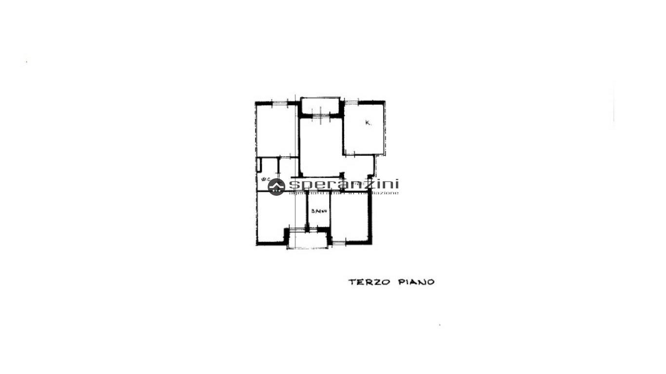 piantina - Fano, zona vallato - appartamento di 113,00mq in vendita - Rif. RV1948
