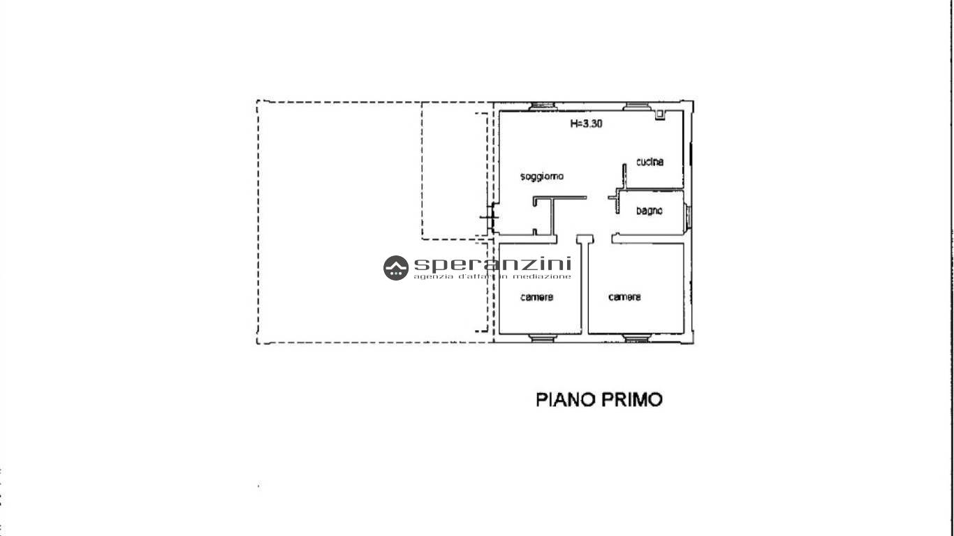piantina - Fano, zona san cesario - appartamento di 78,00mq in vendita - Rif. RV2003