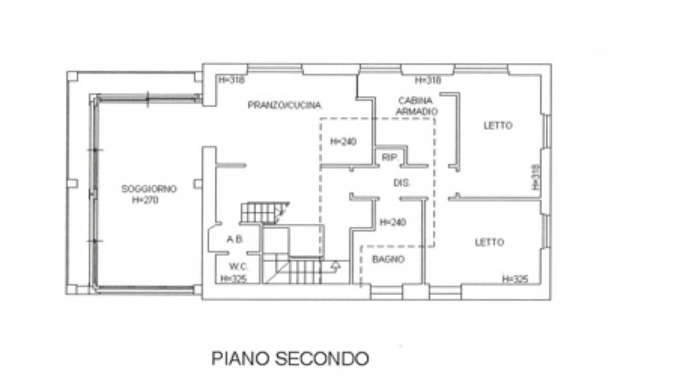 piantina - Fano, zona centro storico - attico mansarda di 143,00mq in vendita - Rif. RV1409