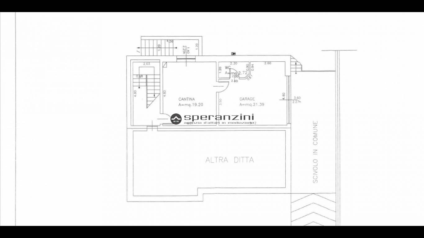 piantina - Fano, zona vallato - bifamiliare di 303,00mq in vendita - Rif. RV2112