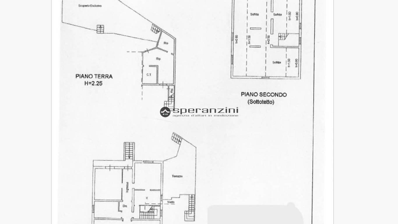 piantina - Fano, zona cuccurano - unifamiliare casa singola di 260,00mq in vendita - Rif. RV1834