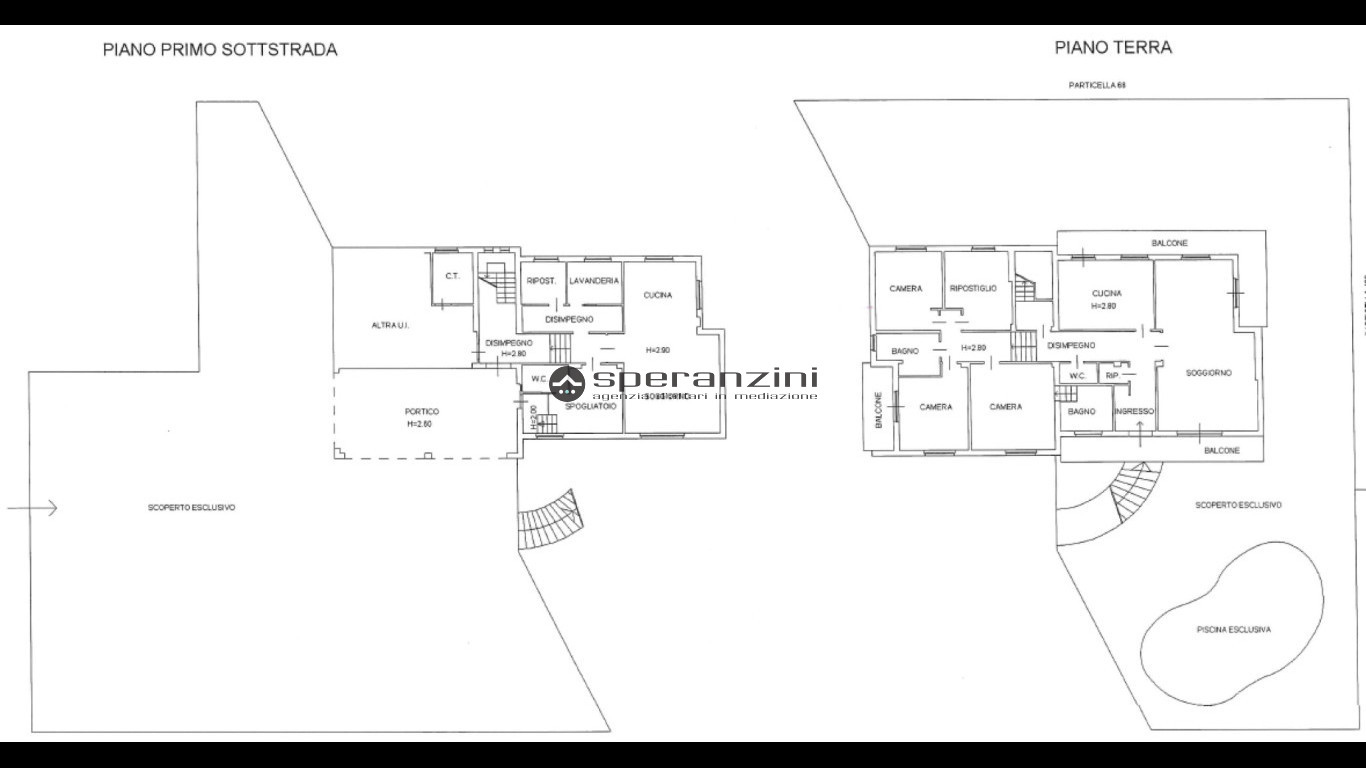 piantina - Cartoceto, zona lucrezia - unifamiliare villa di 346,00mq in vendita - Rif. RV1975