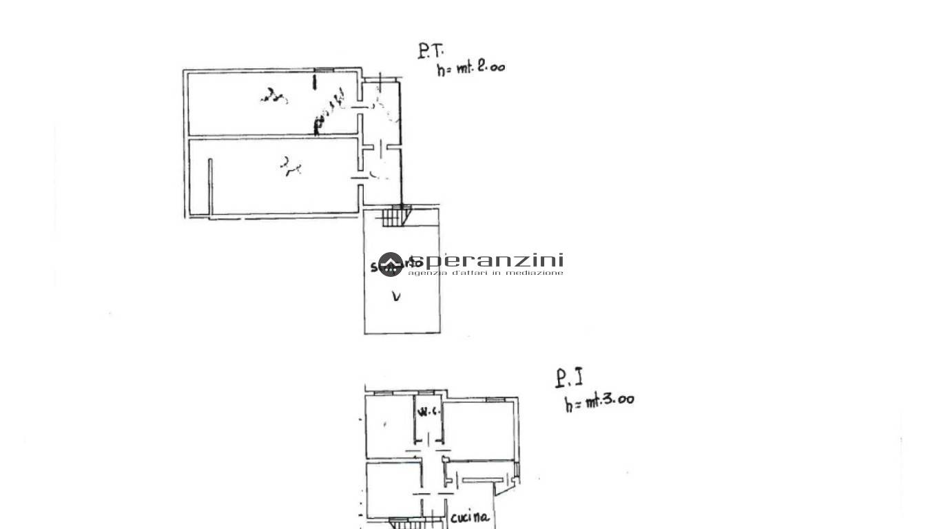 piantina - Fossombrone, appartamento di 74,00mq in vendita - Rif. RV1941