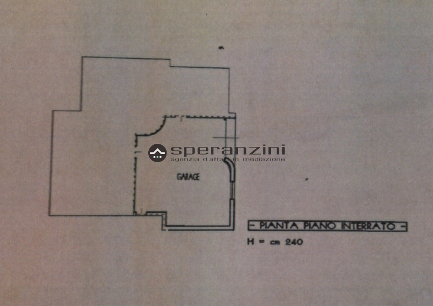 piantina - Fossombrone, zona isola di fano - unifamiliare casa singola di 243,00mq in vendita - Rif. RV1570