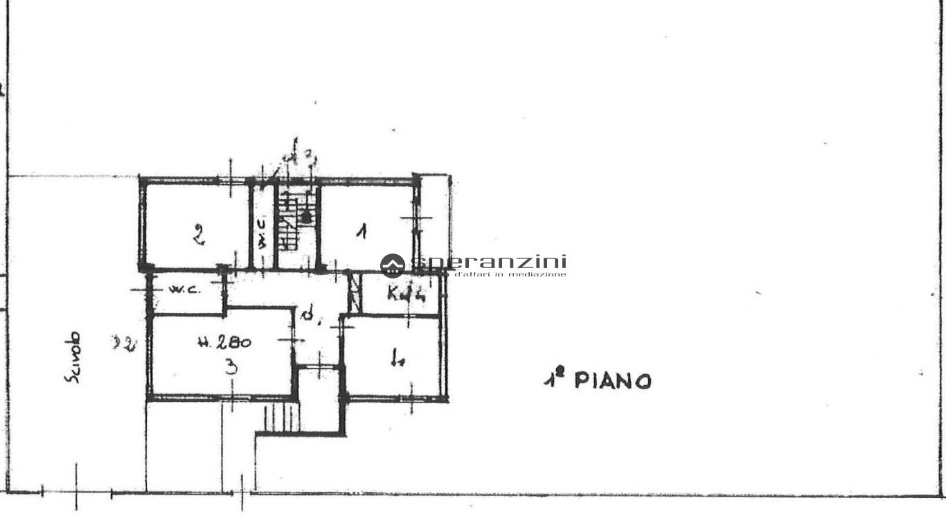 piantina - Fano, unifamiliare villa di 121,00mq in vendita - Rif. RV1844