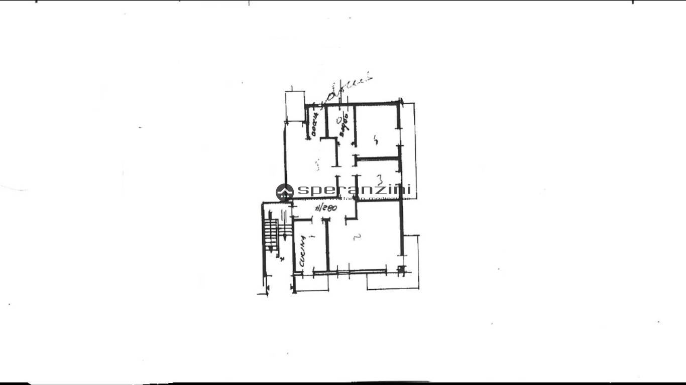 piantina - Fano, zona poderino - appartamento di 116,00mq in vendita - Rif. RV2074