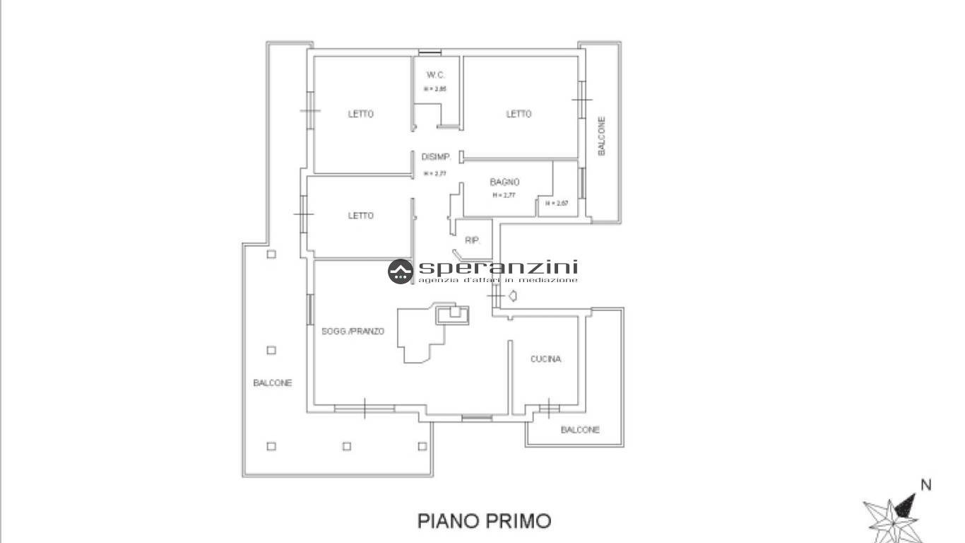 planimetria primo piano