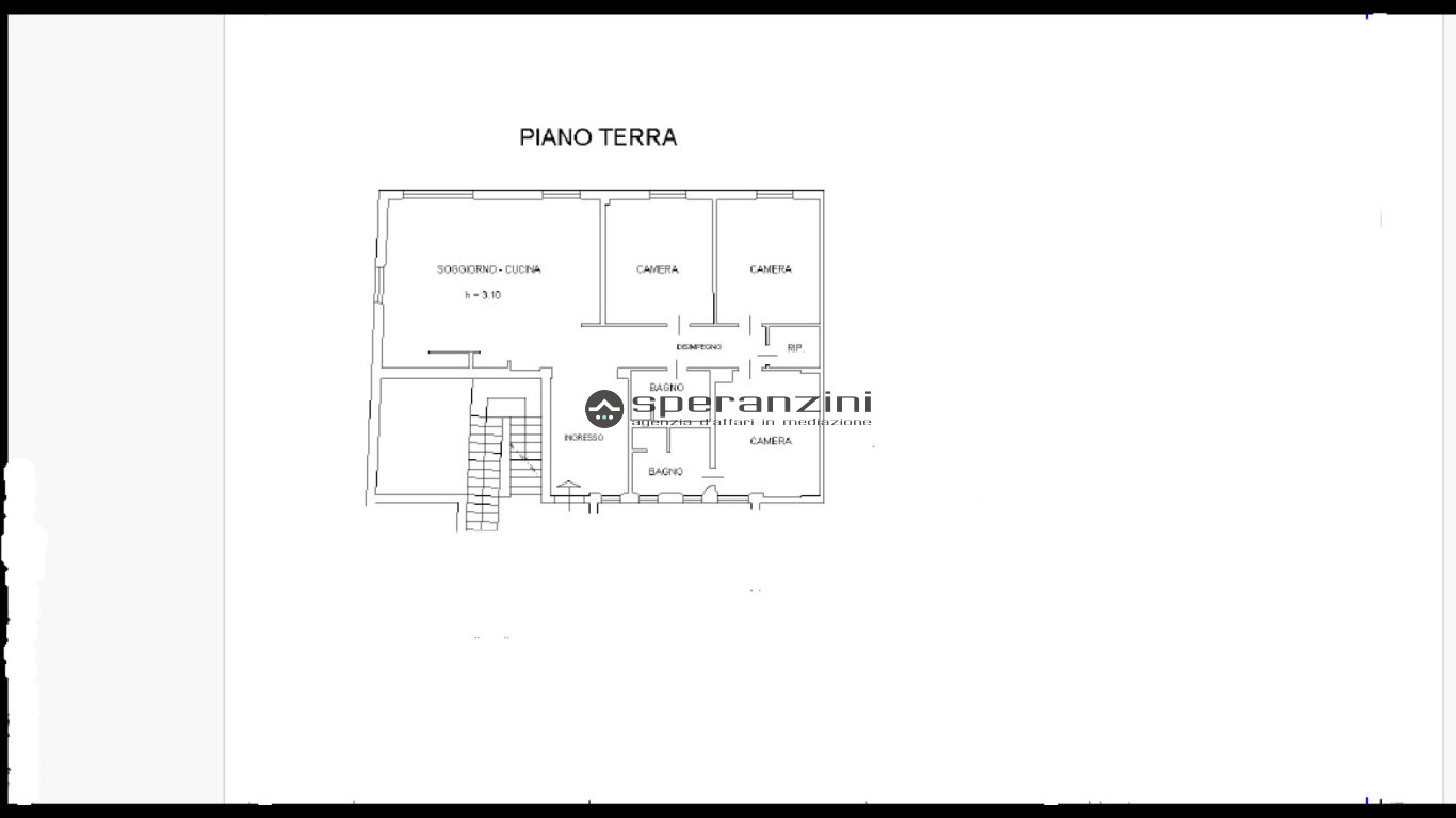 piantina - Fossombrone, appartamento di 142,00mq in vendita - Rif. RV2006