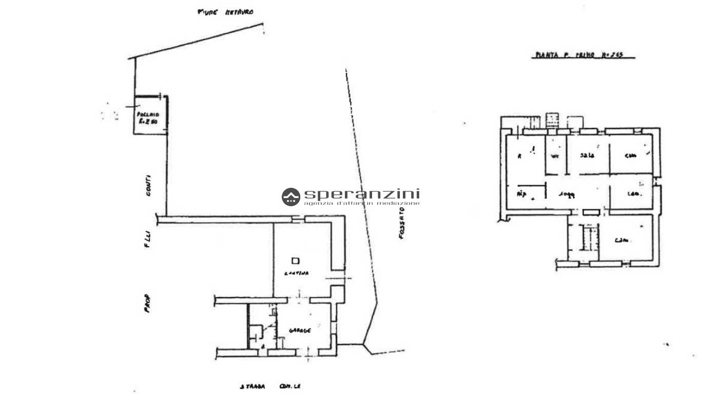 piantina - Fossombrone, zona calmazzo - bifamiliare di 220,00mq in vendita - Rif. RV1996