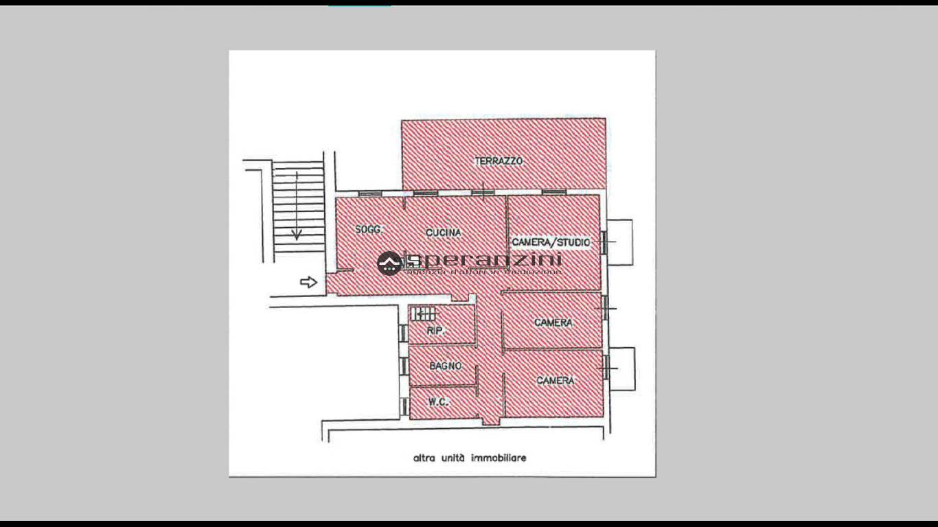 piantina - Fossombrone, appartamento di 123,00mq in vendita - Rif. RV2027