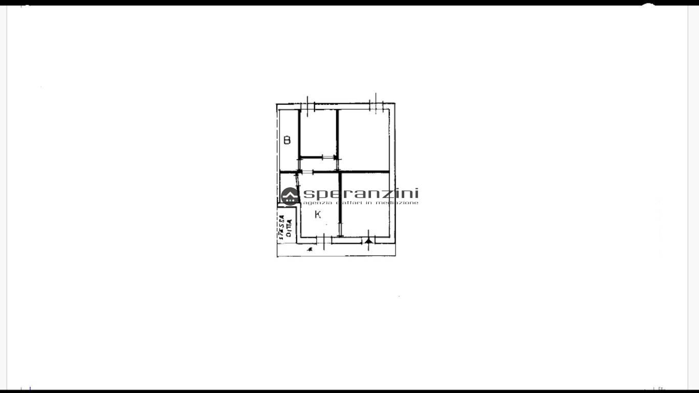piantina - Fano, zona bellocchi - appartamento di 60,00mq in vendita - Rif. RV2092