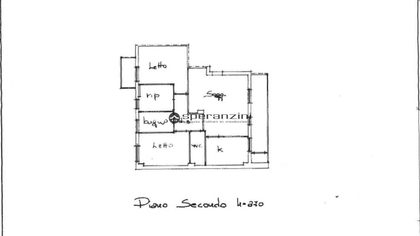 piantina - Cartoceto, zona lucrezia - appartamento di 104,00mq in vendita - Rif. RV2015