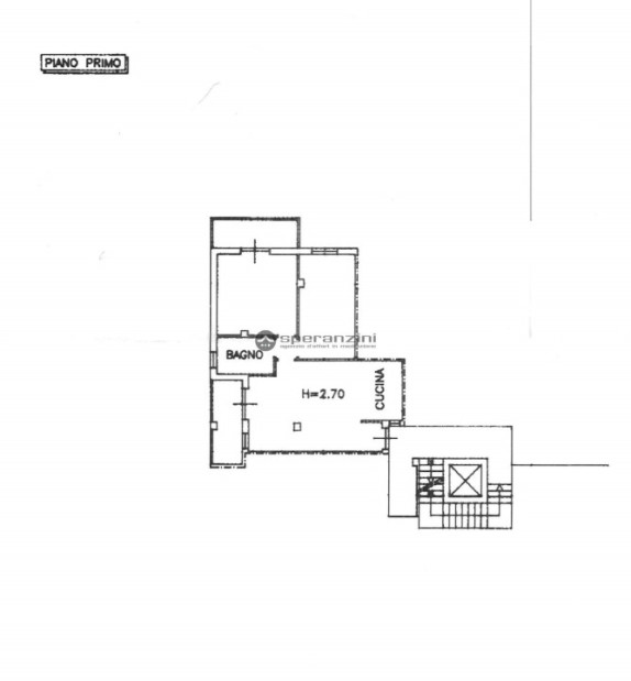 piantina - Fano, zona poderino - appartamento di 73,00mq in vendita - Rif. RV1597